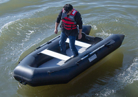 Inflatable fishing boat folding portable kayak thickened assault boat