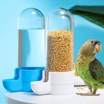 Mangeoire suspendue pour animaux Distributeur d’eau pour écureuils Perroquet Boîte à nourriture pour oiseaux Accessoires Cage Fournitures pour oiseaux 8 meilleurs diamants mandarins en vente - No 8