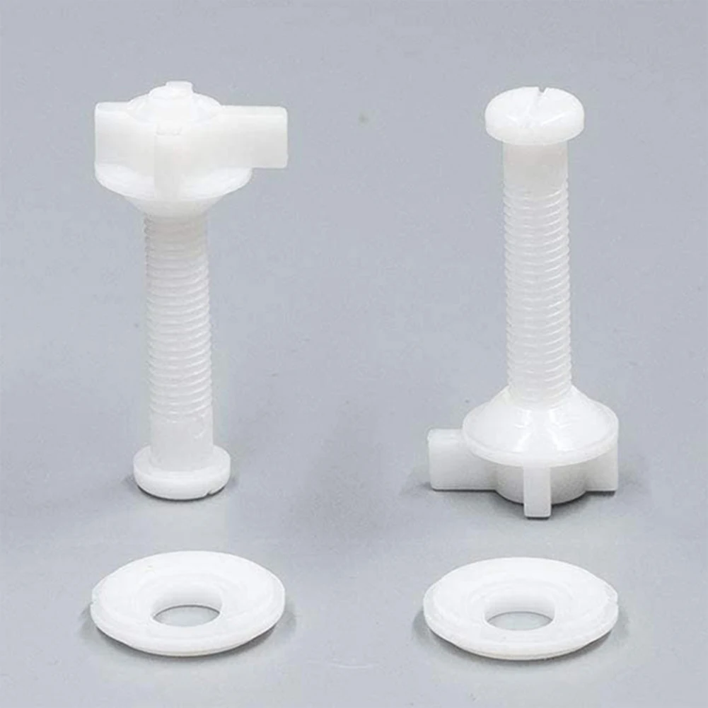 Easy Installation and Long lasting Solution 2pc Toilet Seat Repair Kit with Hinges Bottom Fitting Bolts Screws