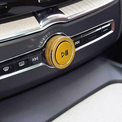 Car Center Console Control Knob Ring Cover Sticker Auto Interior Accessories For Volvo XC90 V90 XC40 S90 V60  XC60 S60 2015-2022