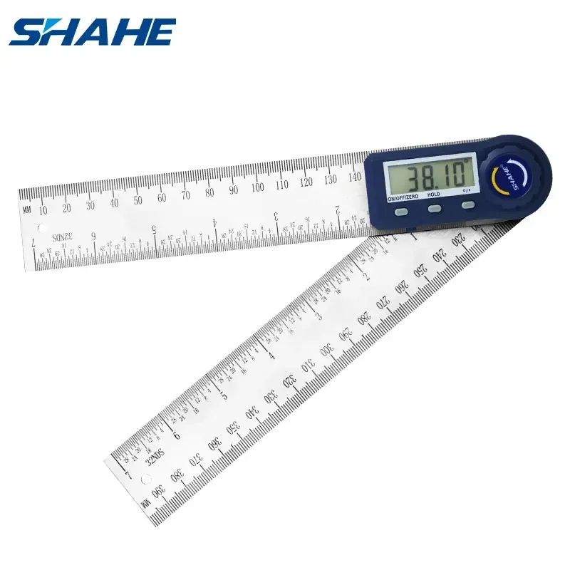 Shahe 0-200 mm 7\'\' Digital Protractor Angle Ruler Electron Goniometer Protractor Inclinometer Angle Meter Measuring Tools