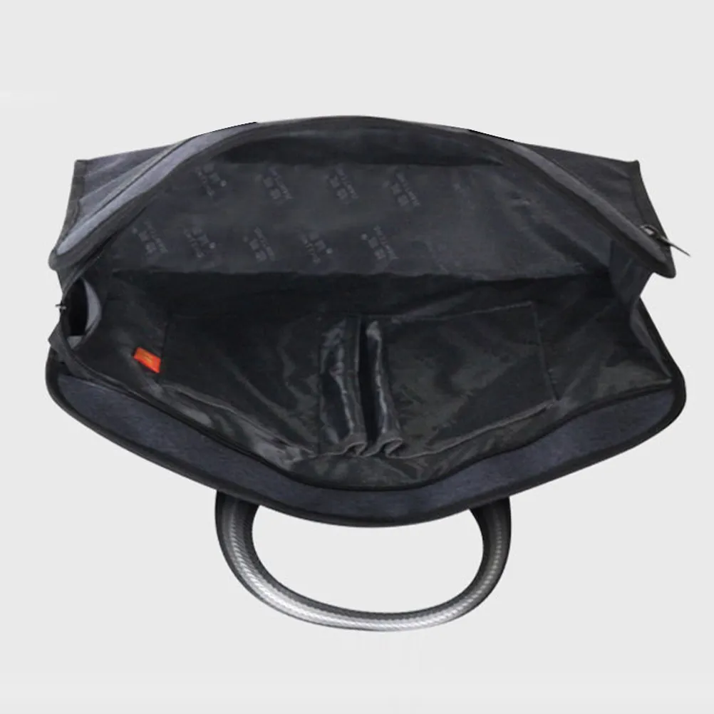 

Large Capacity Document Pouch Secure Zip Closure File Carrier Bag for Office School Professional File Holder Tote Black