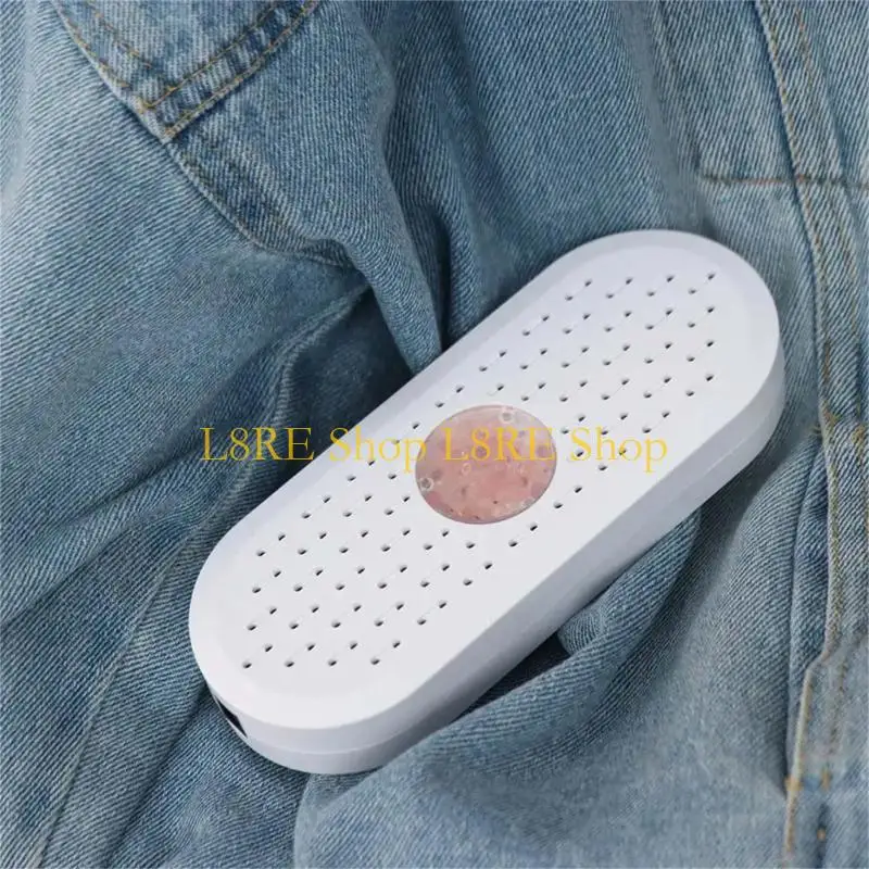 L8RE Small Humidity Absorber for Travel Camping with Heat Resistant ABS Case and Visual Saturation Display for Small Space