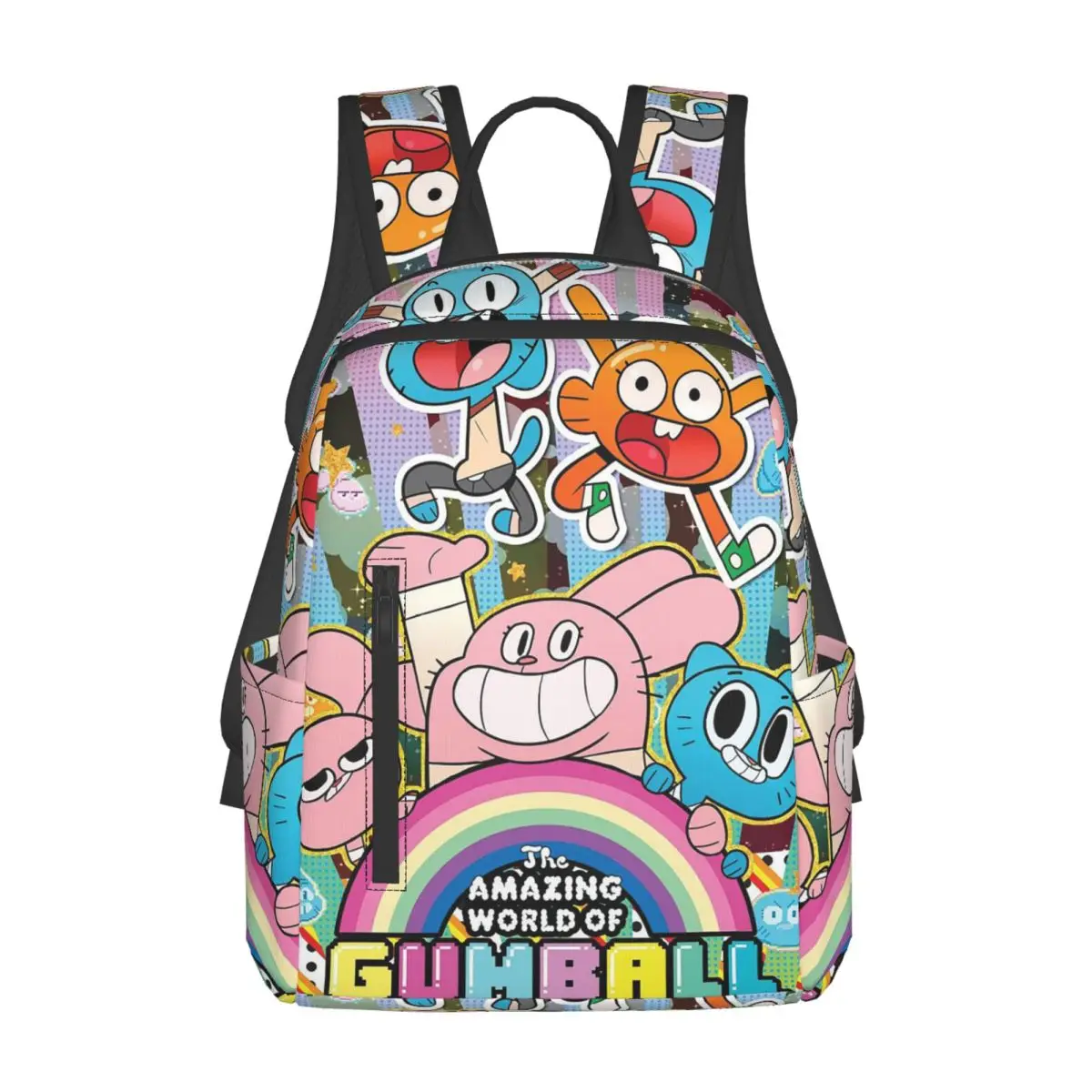 The Amazing World Of Gumball Cartoon Backpack Daypack Large Capacity Kids BookBag School Bag Shoulder Bags for Men Women