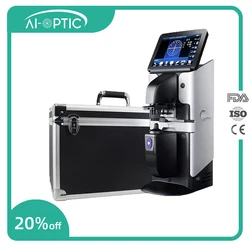 Portable Lensometer 7 Inch Digital Automatic Focimeter Optical Lensmeter with PD UV Printer AL-360A