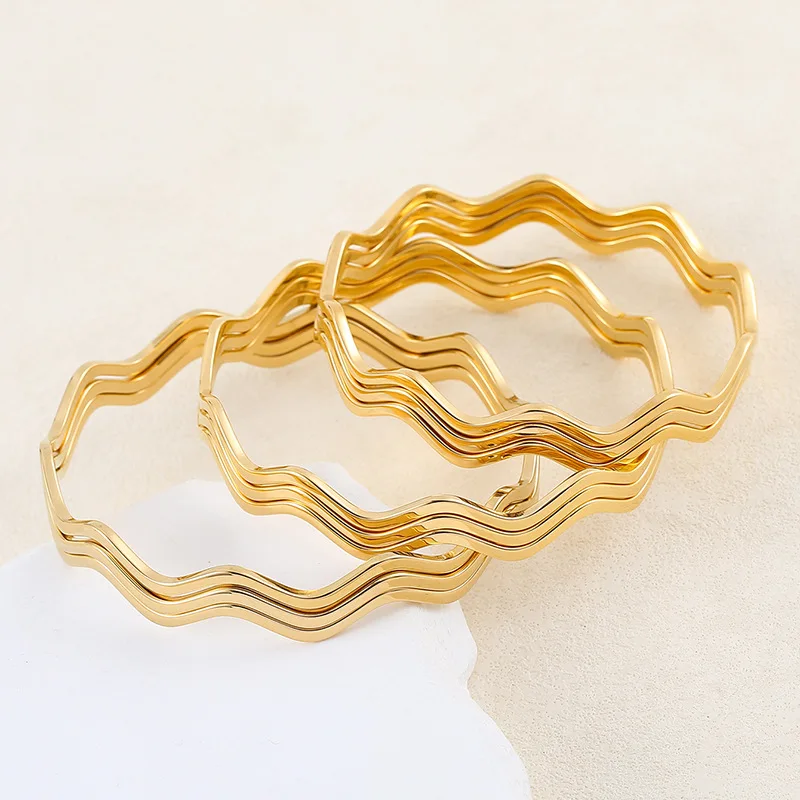 

New Round Wave Set Bracelet Fashion Trend Women's Bracelet Accessories