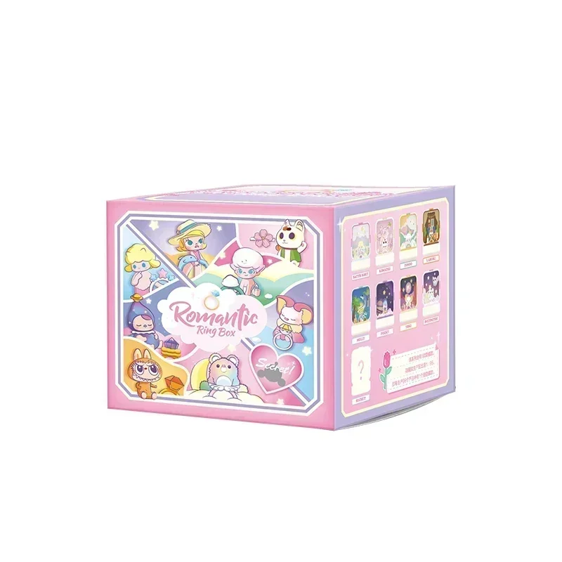 

POP MART Romantic Ring Series Kawaii Anime Action Figure Blind Box Surprise Mystery Collectible Toy Gift for Girls