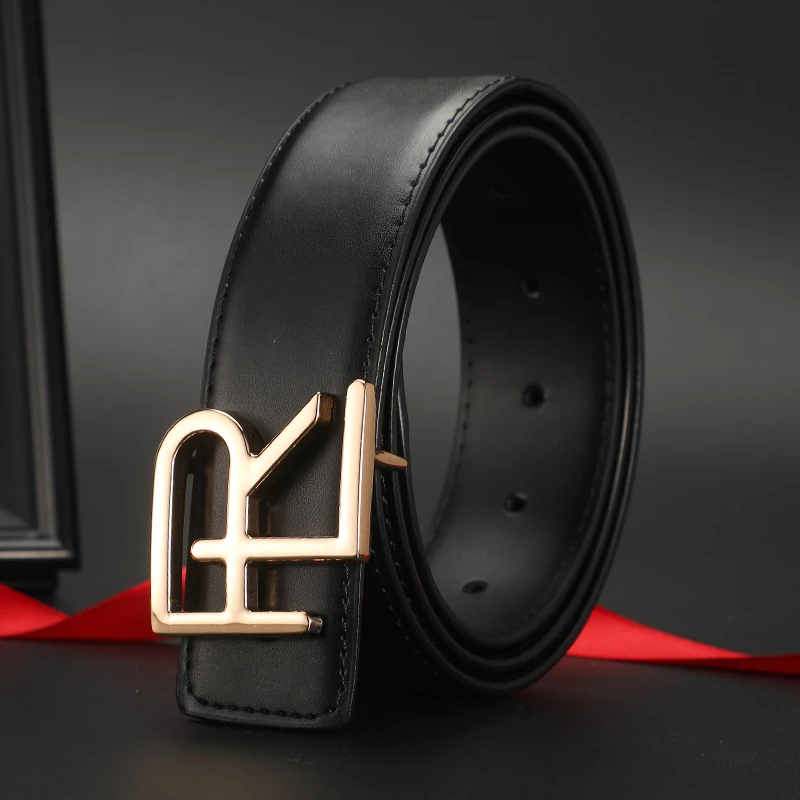 2026 High Quality New Brand Buckle Famous Belts Men wide 3.8cm Leather Strap Belts for men jeans,Male business Brand Belt