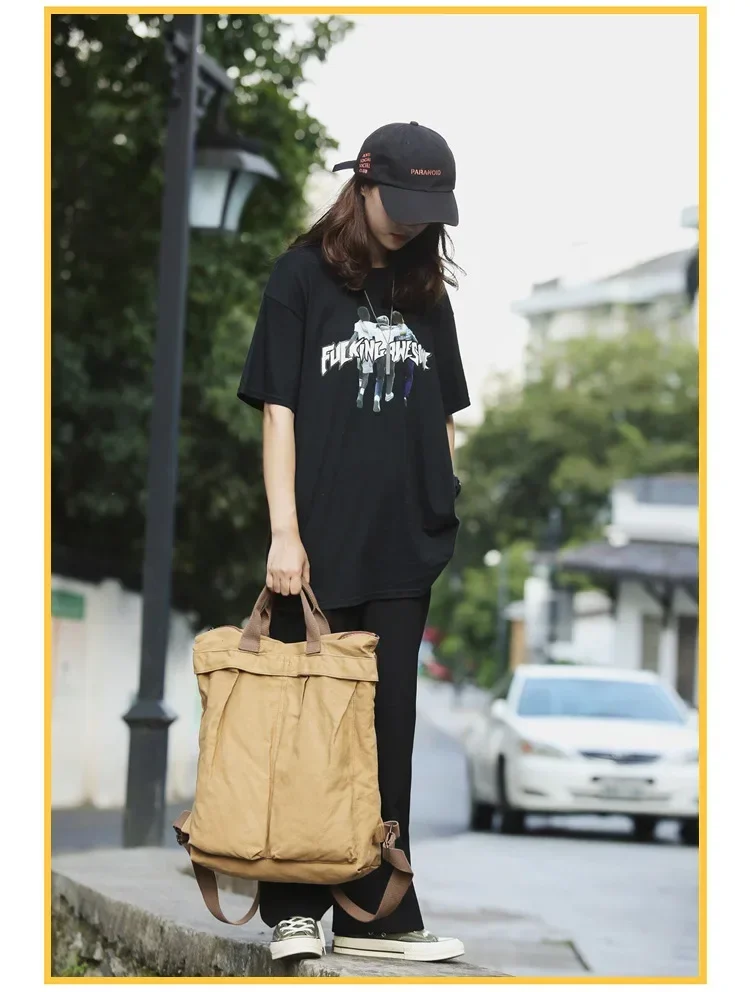 Solid Color Backpack Laptop Canvas Women backpacks High Capacity Female Schoolbag For Teenages Girls Travel Bag Mochila Mujer 가방