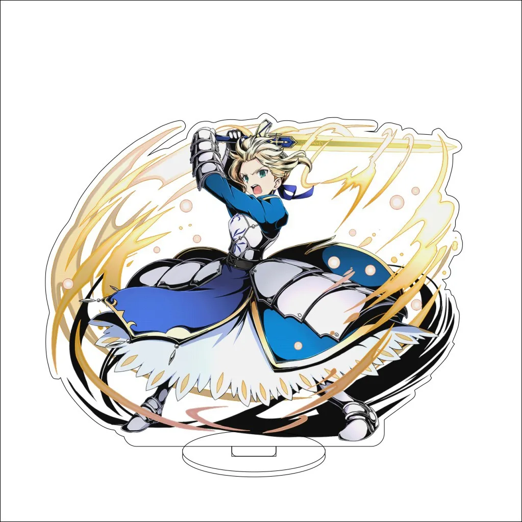 16CM Anime Fate/Zero Altria Pendragon Gilgamesh Joan of Arc Medusa Illyasviel von Einzbern Cos Acrylic Figure Stand Ornaments