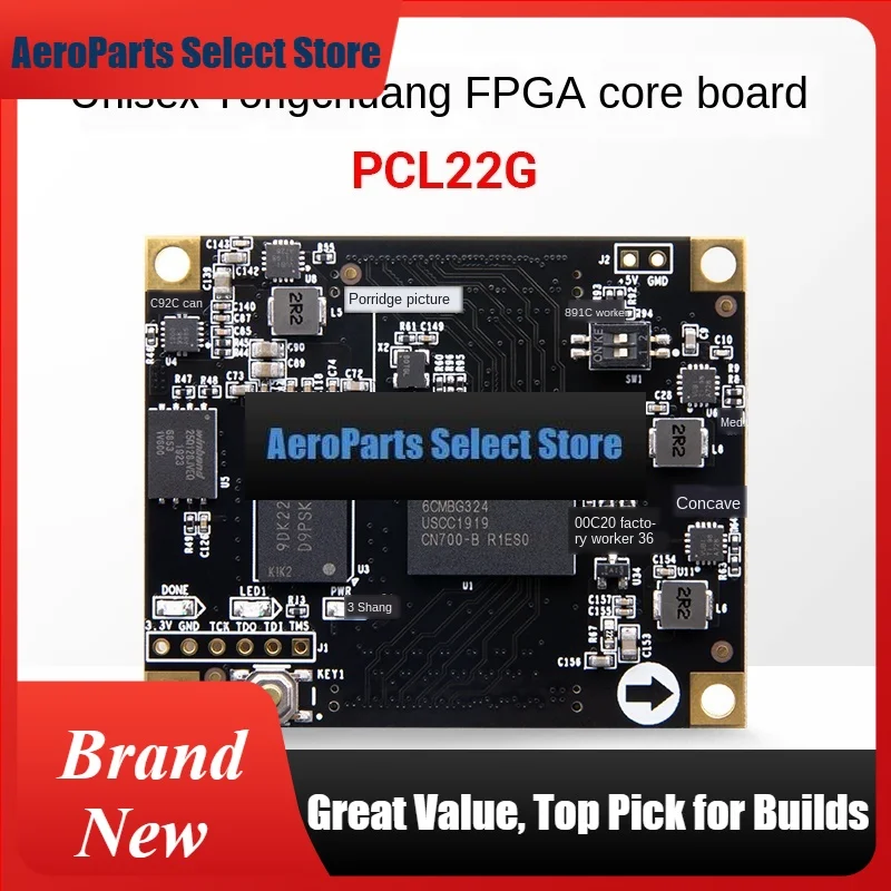 AeroPartsDomestic FPGA Core Boards Violet Create Logos Series PGL22G PGL22G-6CMBG32 Anti-Smashing Shoes ALINX Black And Golden