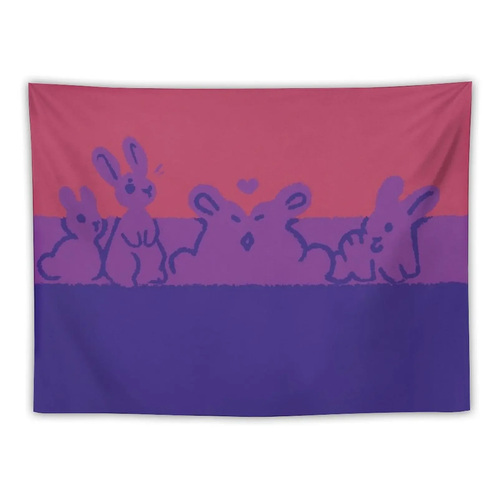 

Bi Flag Bunnies Tapestry For Bedroom Aesthetic Room Decor Things To The Room Tapestry