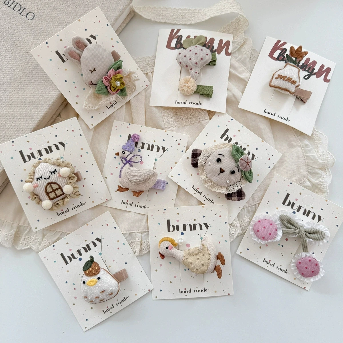 

Cartoon Hair Clips for Girls Handmade Hairpins Baby Side Clip Cute Doll Hair Accessories Kids Hair Holder Photography Props