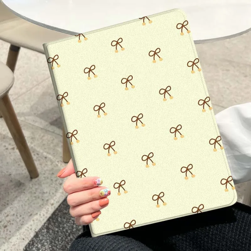 Kleines Schleifenmuster für iPad Mini Air 1 2 3 4 5 6 7 6. 7th 9 11 13 M3 M2 Gen 7.9 8.3 10.9 Zoll 2025 Tablet-Hülle