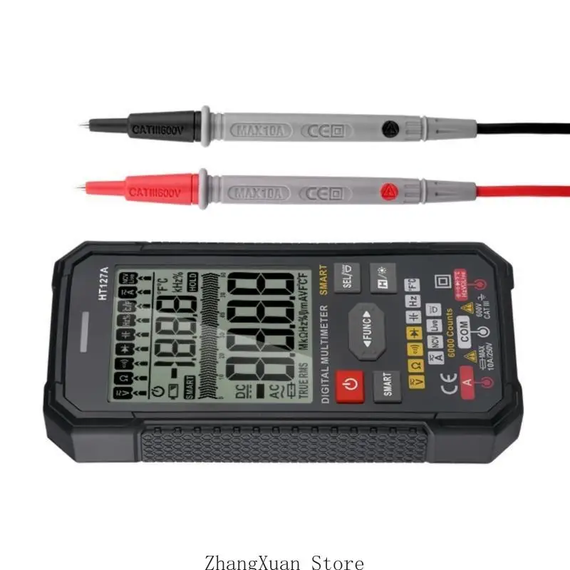 

3XUF Portable Digital Multimeter with Clear Display for Engineers & Technicians Multifunctional Use Household Circuit Testing