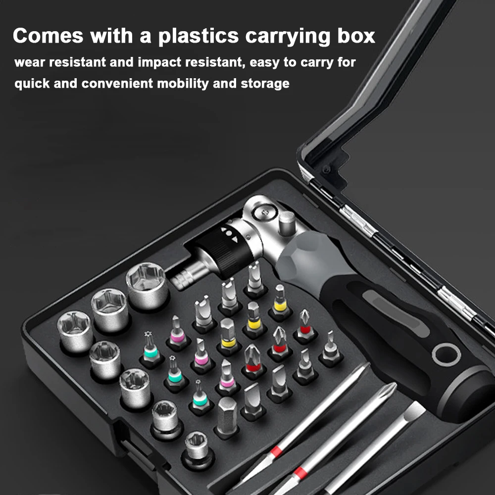 31in1 Multifunctional Ratchet Wrench Screwdriver Set Practical Motorcycle Bicycle Bathroom Auto Repairs Maintenance Tool Set