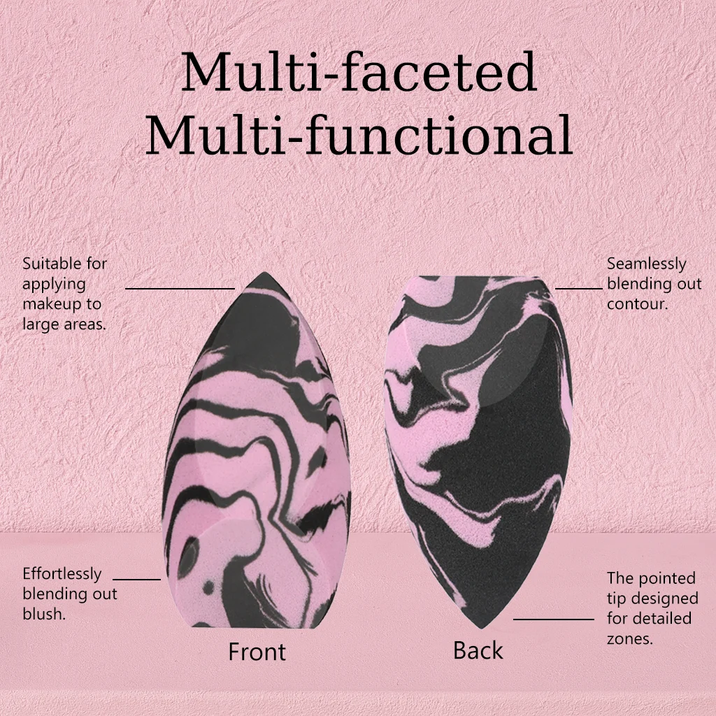 Éponges de maquillage en marbre, éponge de beauté, mélangeur, pour fond de teint, correcteur, crème, poudre, accessoires de maquillage, 1/3/7 pièces