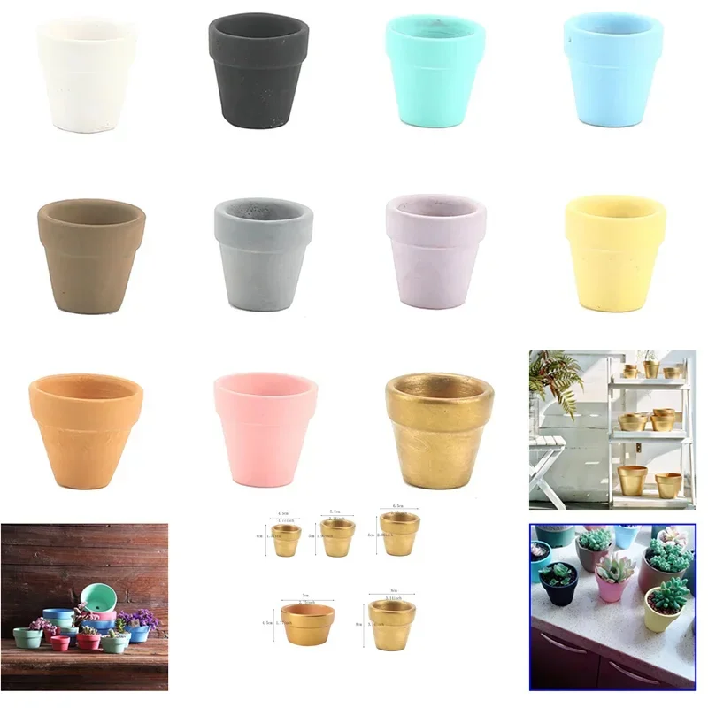 

Multi Size Colorful Mini Terracotta Pot Clay Ceramic Pottery Planter Flower Pots Succulent Nursery Pots Terracotta Pottery Pots