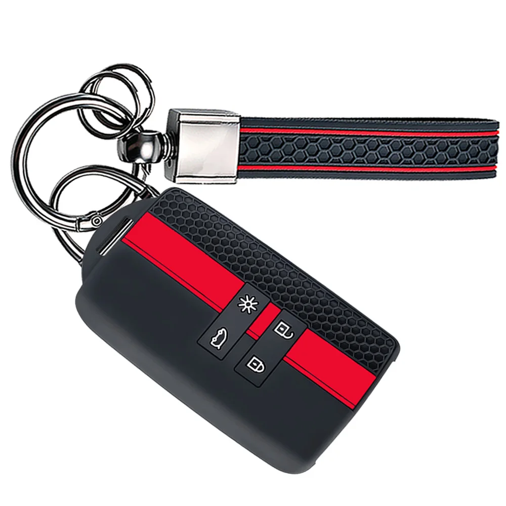 silicone car key cover case for Dacia Logan 3 for Renault Captur Zoe Espace 5 Clio Megane 4 Arkana Arcan key holder shell