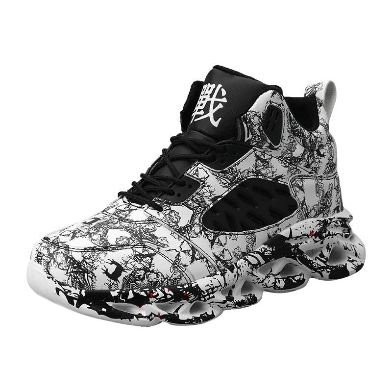 

High-top non-slip waterproof men's casual sports shoes with soft sole breathable plus size walking Casual sneakers men's shoes