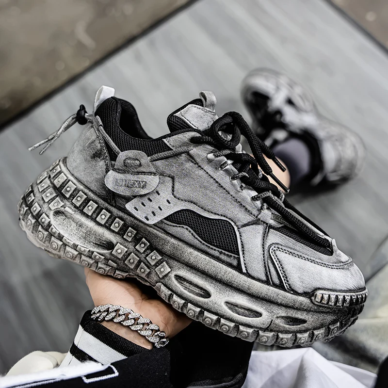 

Модная мужская обувь, уличные мужские кроссовки, стильная мужская обувь, осенняя повседневная удобная нескользящая мягкая подошва на плоской подошве, однотонная, Ayakkabı