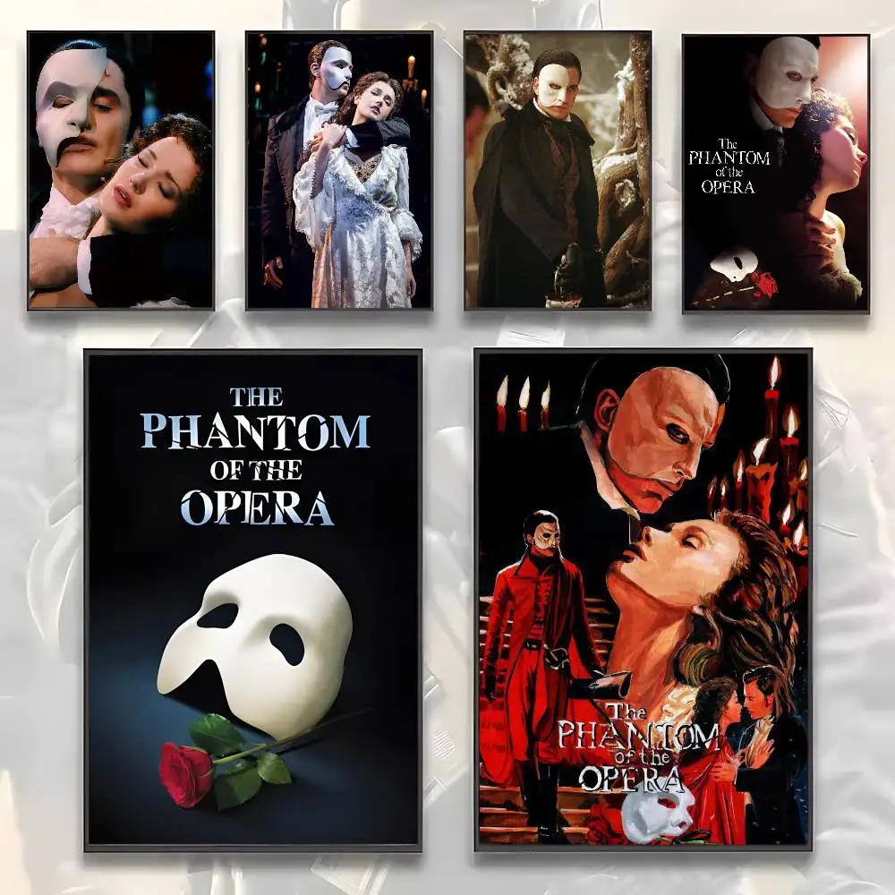 1pc The Phantom Of The Opera Poster Sticker Print Waterproof Wall Art For Living Room Bedroom Home Decor