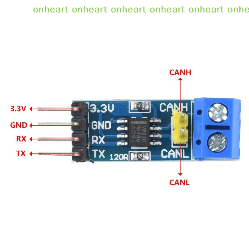 [C]SN65HVD230 CAN Bus Transceiver Module VP230 3.3V High Speed Anti-interference for Smart Factory Automation Devices