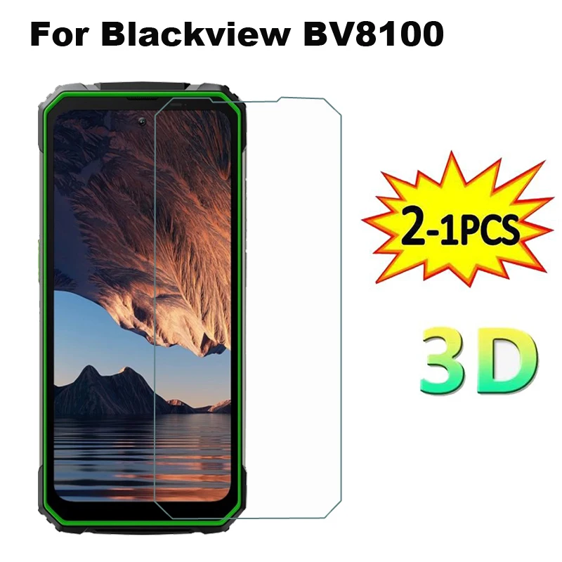 2-1PCS Tempered Glass For Blackview BV8100 Screen Protector Protective Glass For Blackview BV8100 BV 8100 Blackview Glass Cover