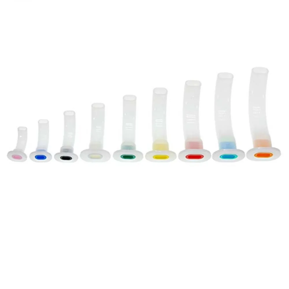 Oropharyngeal Airway Disposable Airway Tube Color Coded Smooth Edges Air Tube Guide Reduced Trauma Oral Air Way