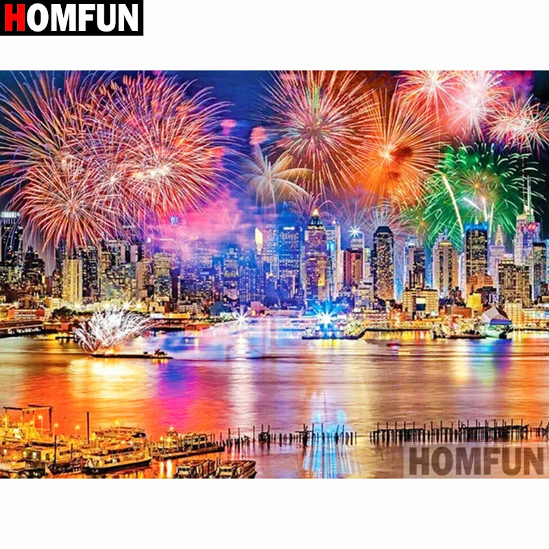 �y�Z�[�����zHOMFUN �_�C�������h�G��N���X�X�e�b�`�u�ԉΕ��i�v�t���X�N�G�A���E���h Diy 5d �_�C�������h�h�J�摜���C���X�g�[���A�[�g