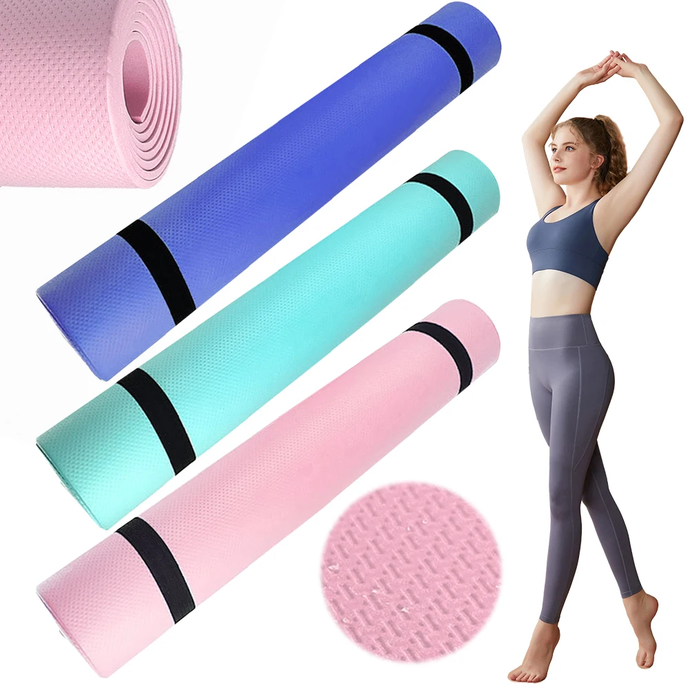 Yoga Mat Sports Fitness Mat EVA Thick Yoga Mat Wide Comfort Foam Yoga Matt for Exercise Yoga Pilates Gym Gymnastics Workout Mat