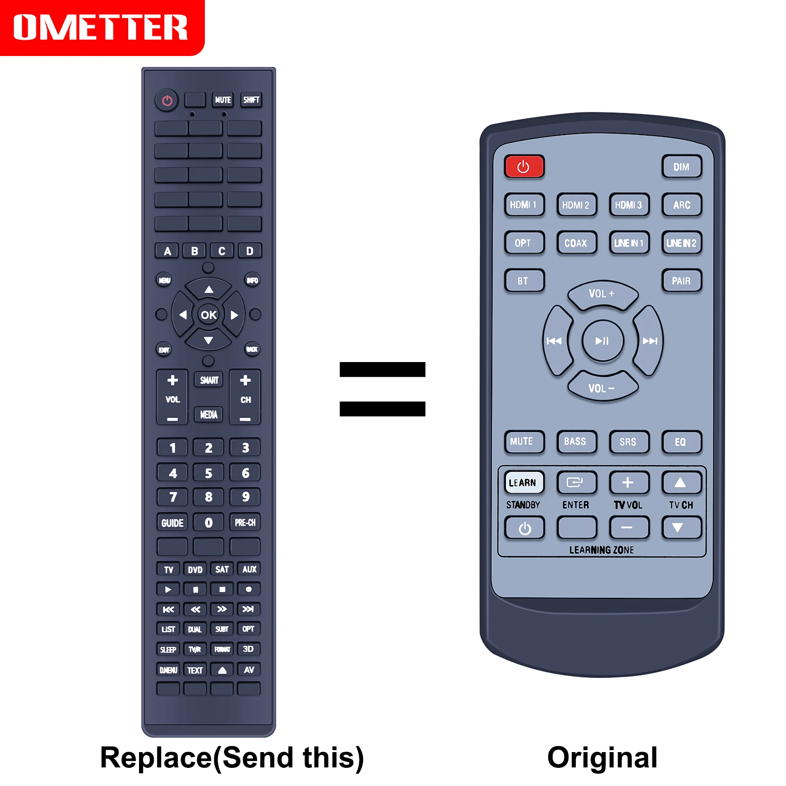 Replacement Remote Control For MAXELL MXSP-SB3000 Digital Soundbar TV Speaker