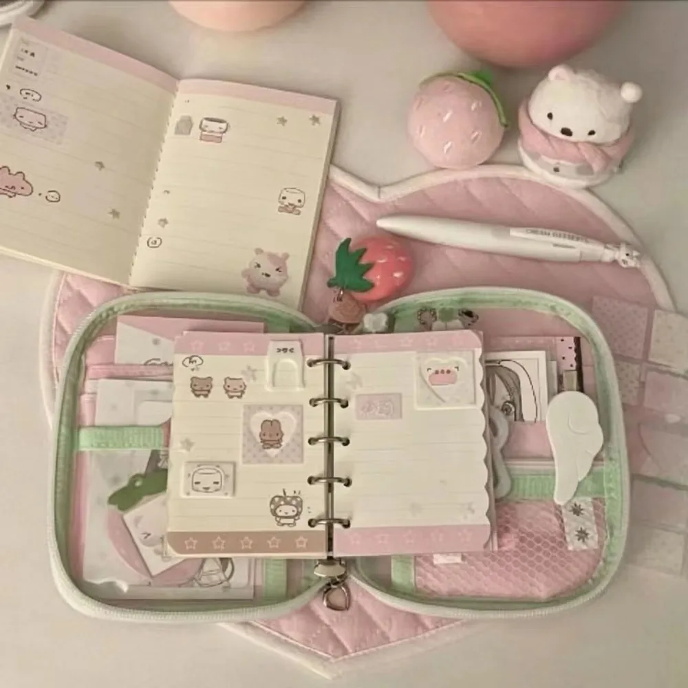 Clear Window Anime Ita Bag Polka Dot Pattern Strawberry Print Transparent Display Pouch Multifunctional Lanyard Included