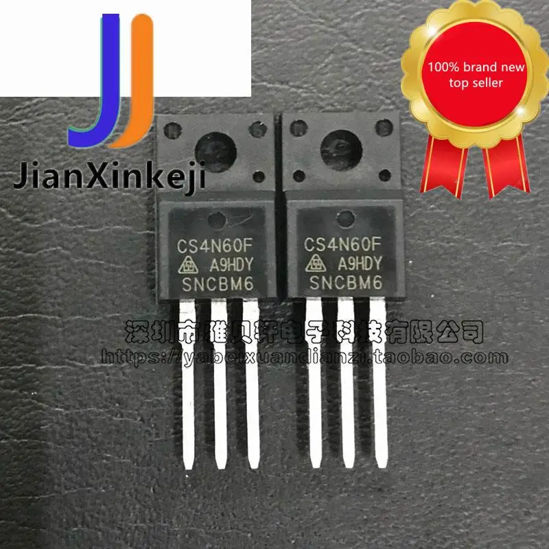 10pcs100% Orginal Nieuwe Veld Effect Mos Buis CS4N60FA9HD N Channel 600V4A Rechte Plug TO-220F Rechte Schot In Voorraad