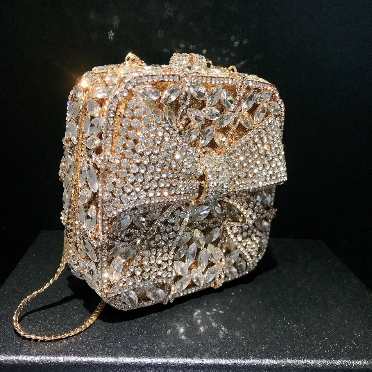 Borsa da donna borsa a tracolla con strass borsa a tracolla da donna di grande capacità borse da sera piccole borsa di lusso di moda con diamanti