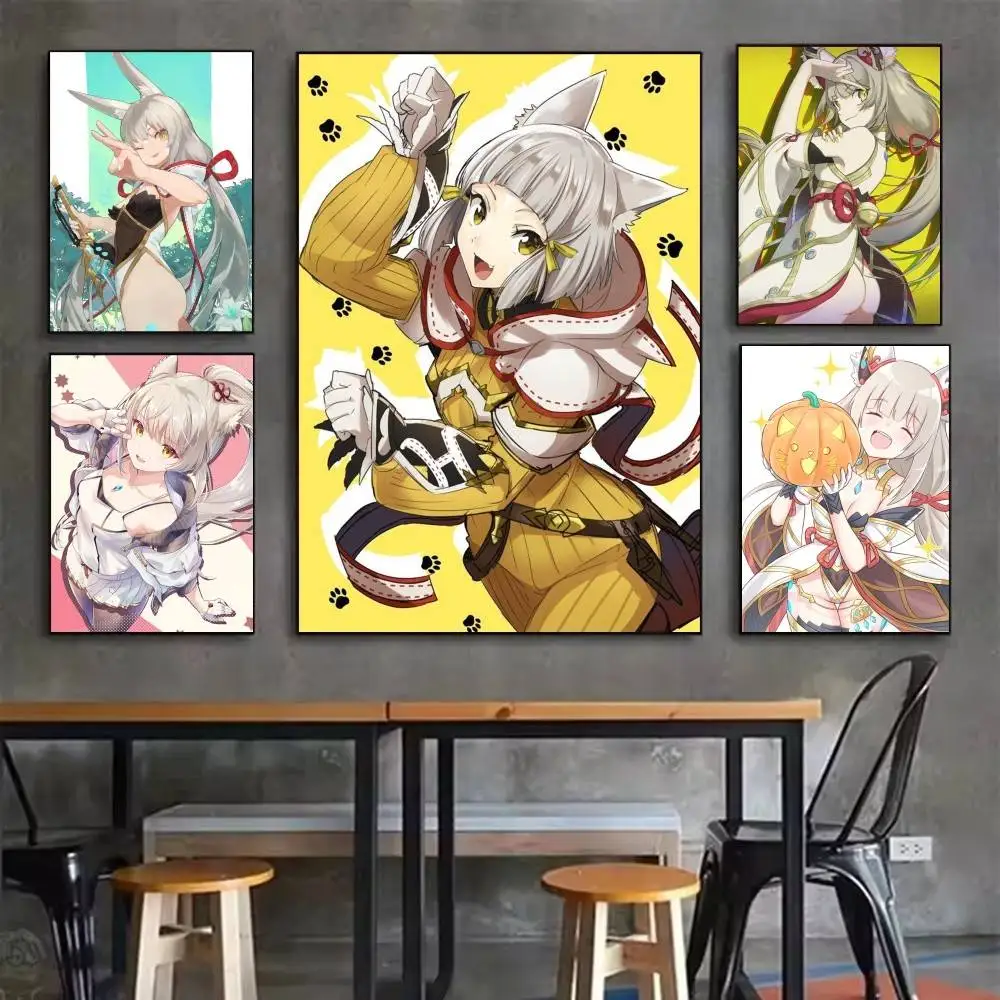 

Nia Xenoblade 2 Cute X2 Poster Waterproof HD Art Wall Decal Self-Adhesive Print