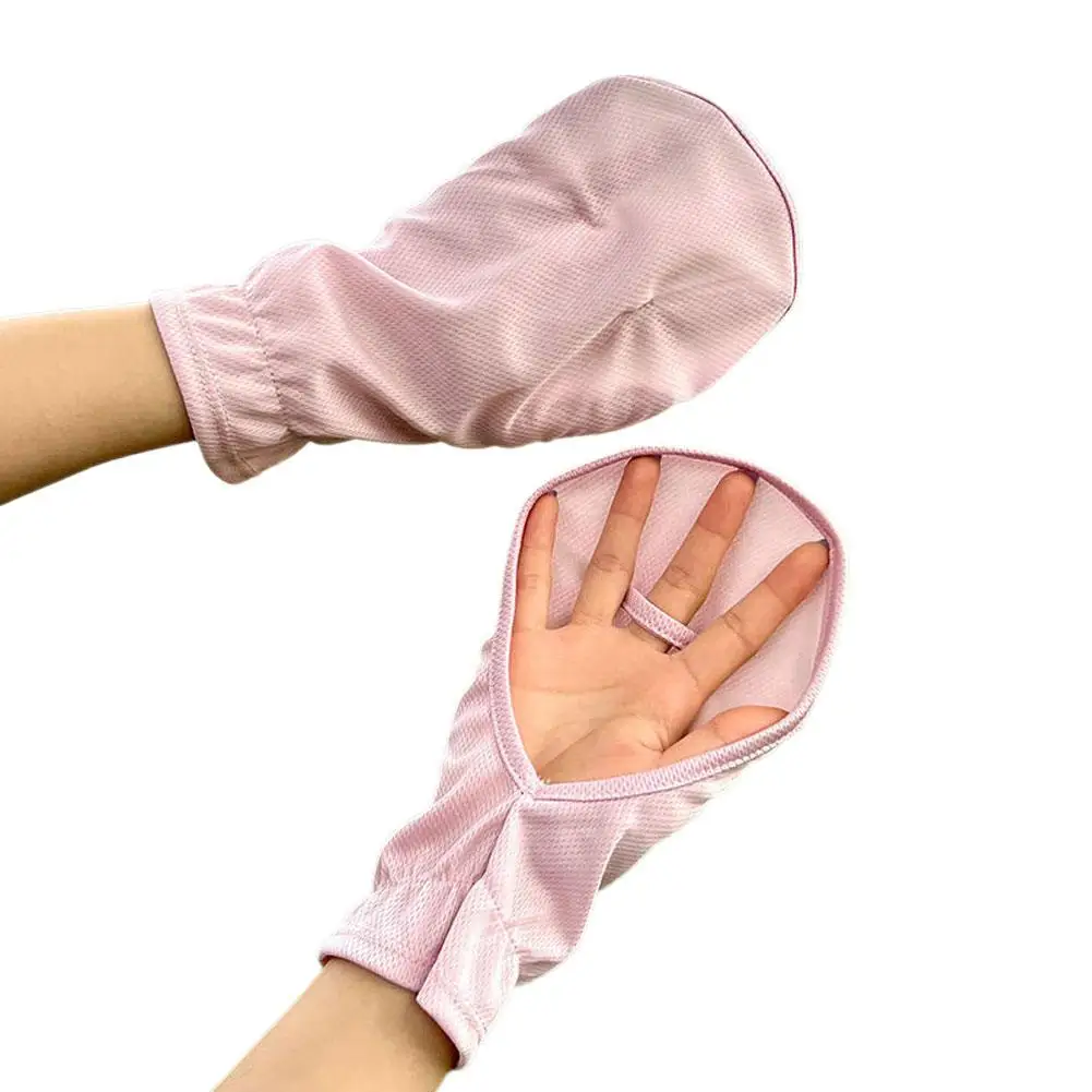 Summer UV Protection Sunscreen Gloves Breathable Thin Gloves Gloves Women Summer Sleeve Outdoor Glove Lady Sports Cycling W6G6