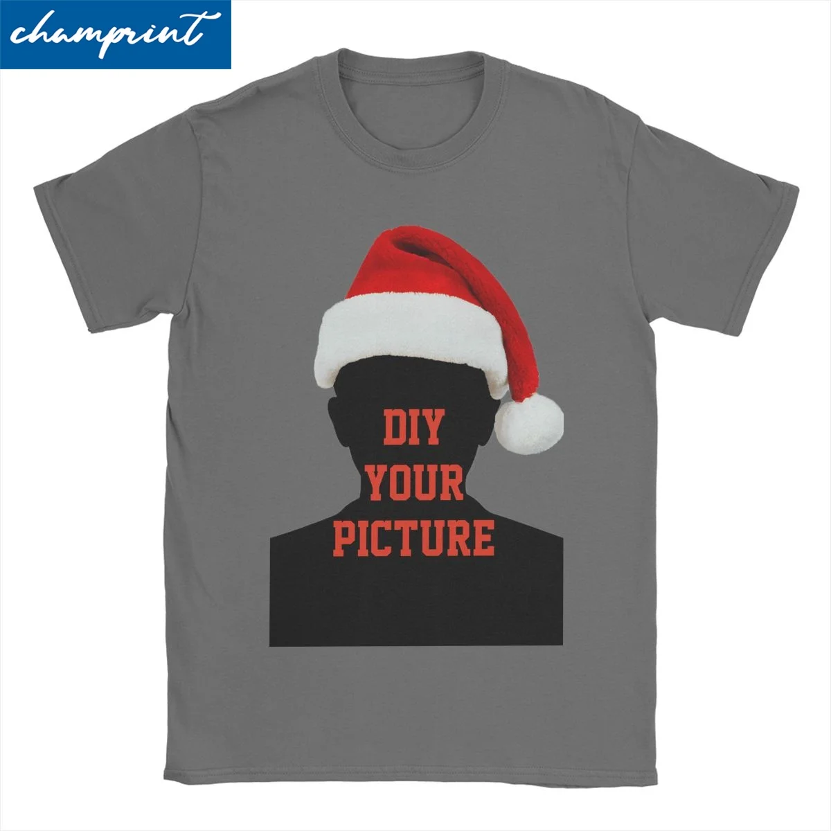 Men Women's Christmas Funny Customised T Shirt DIY Your Picture Personalized Pure Cotton Clothes Novelty Tees Plus Size T-Shirts