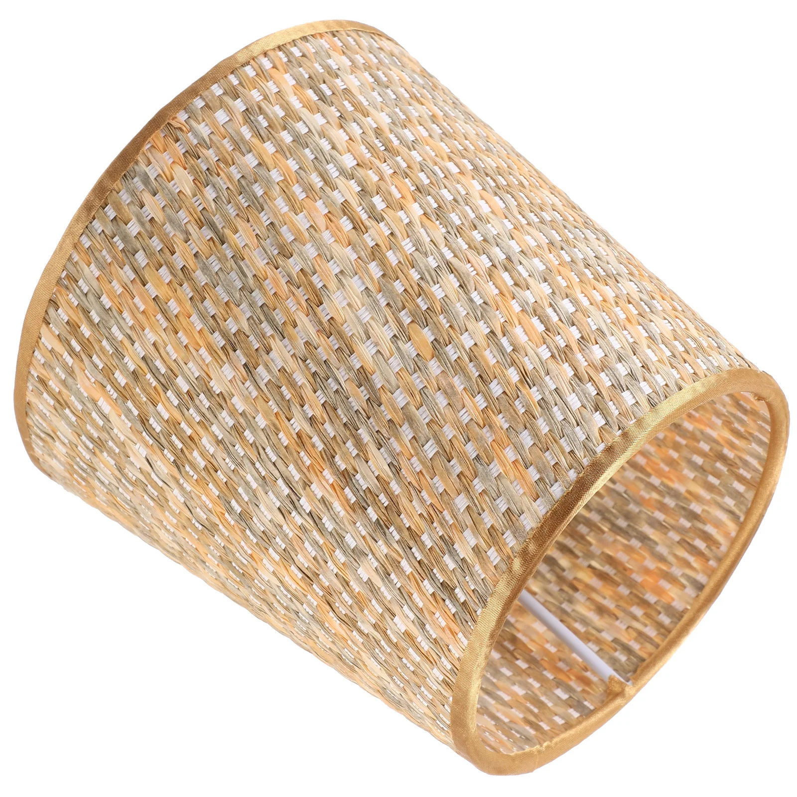 

Colorful Lampshade Cone Rustic Woven Replacement For Table Floor Lamp Household Decorative Lighting Linen Cover