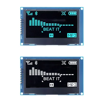 2.42 Inch Oled Display Module 2.4 Inch Oled Module 7-Pin Spi Interface SSD1309 Driver Militaire Industrie