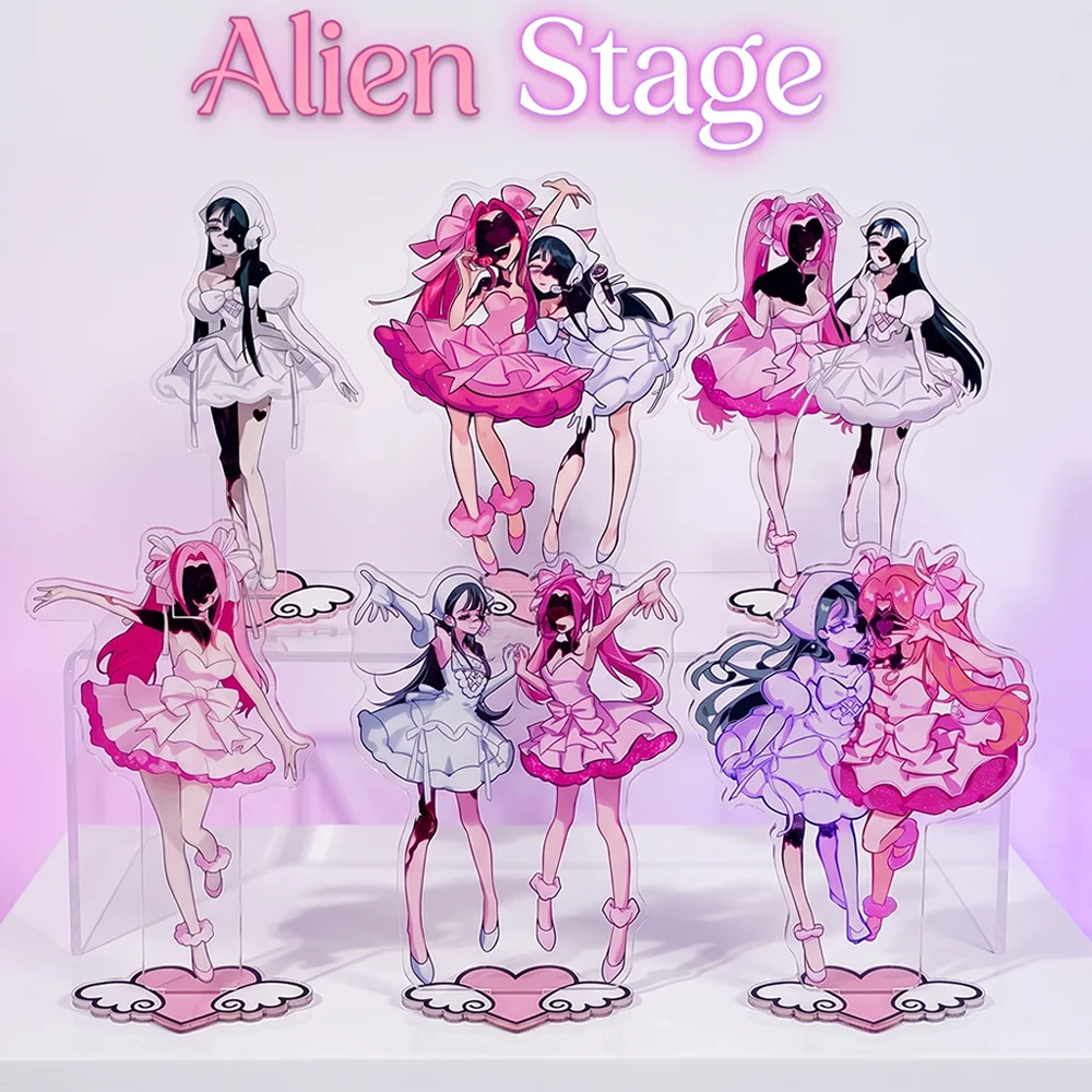 Anime Alien Stage Mizi Sua 2026 New Style 15CM Double Sided Cute Anime Acrylic Stand Keychain Cosplay Desk Decor Collect Gifts