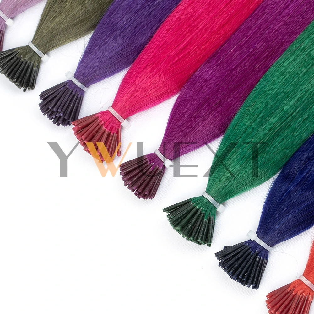 YWUEXT Fancy Color Micro Ring I Tip Hair Extensions 12