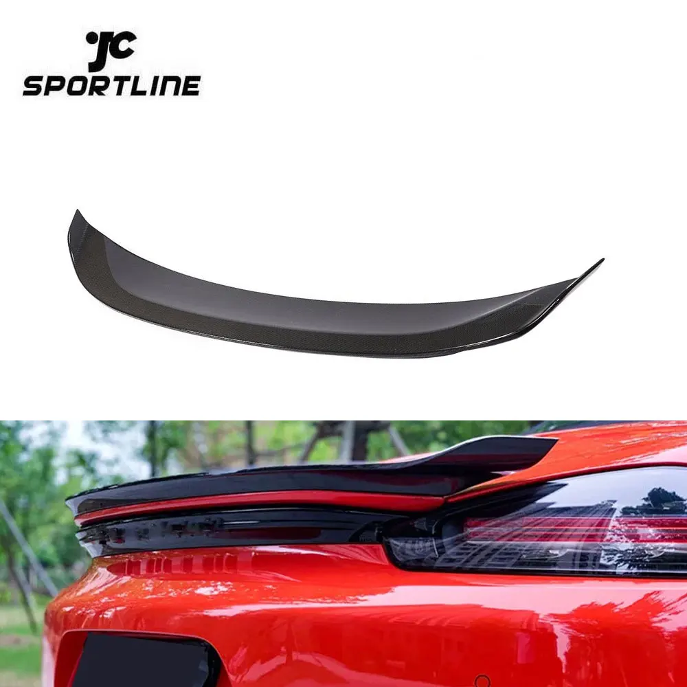 

Спойлер на крышку багажника из чистого карбона для Porsche 718 Boxster Convertible 2-дверный 2016-2019