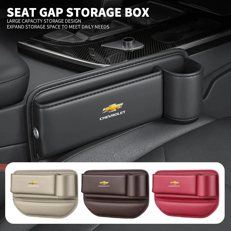 

Car Seat Gap Organizer Multifunction Storage Box Cup Pocket for Chevrolet Spark Silverado Trailblazer Cruze Captiva Accessories