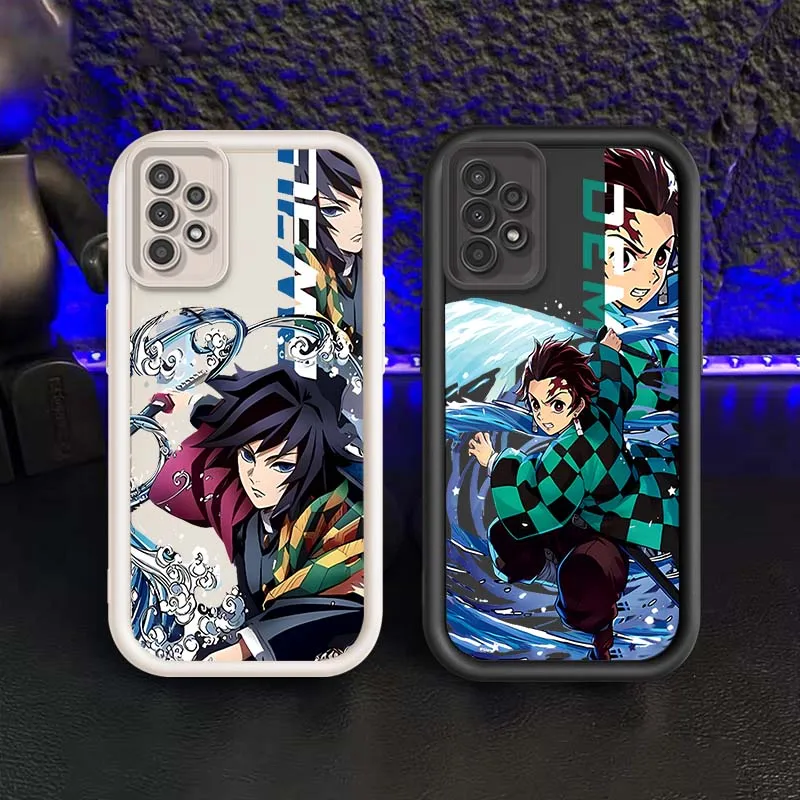 Demon Slayer аниме для Samsung A73 A72 A56 A55 A54 A53 A35 A32 A25 A23 A21s A14 A05 5G лестница для глаз