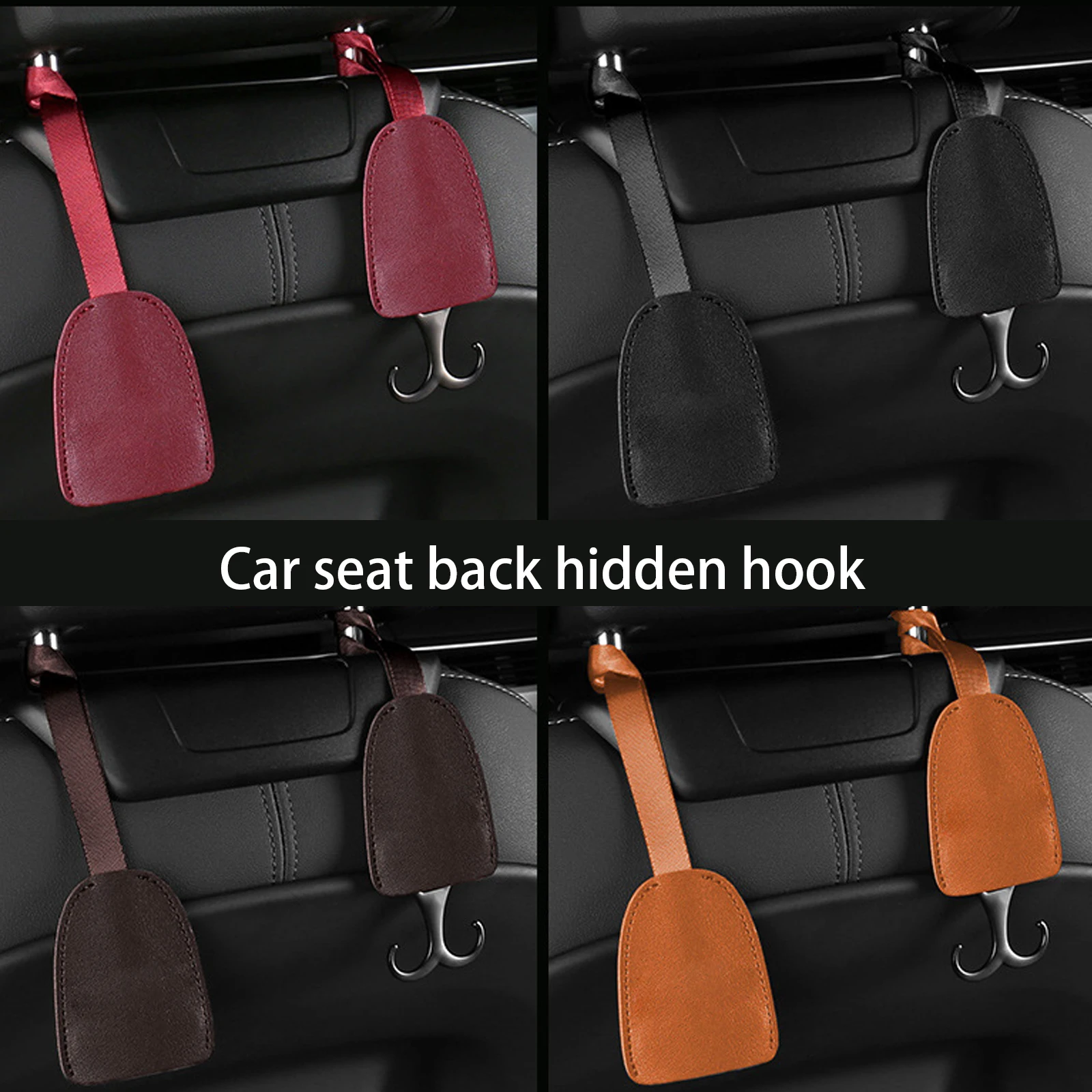 1~5 Pieces Car Multifunctional Hook Accessories Car Seat Headrest Hook Multifunctional Seat Back Double Hook Car Interior