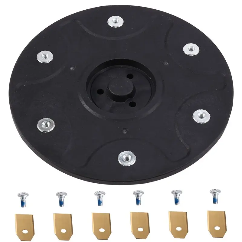 ABBN-Knife Plate + 6 Replacement Blades For Gardena City Robotic Lawnmower Blade Disc Lawn Robo Lawn Mower Parts