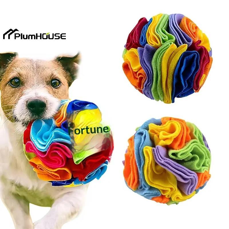 Large Dog Treat Ball Puzzle; Develop Natural Foraging Skills with Interactive Snuffle Balls