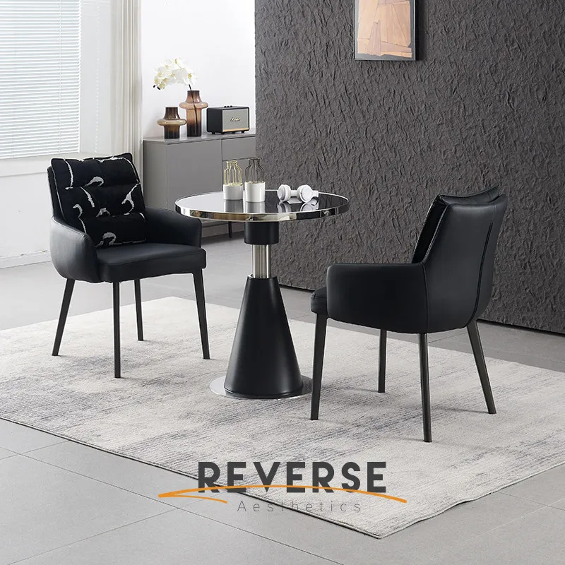 A few living rooms next to the rock slab sofa, commercial and leisure sales office to negotiate and receive a small round table