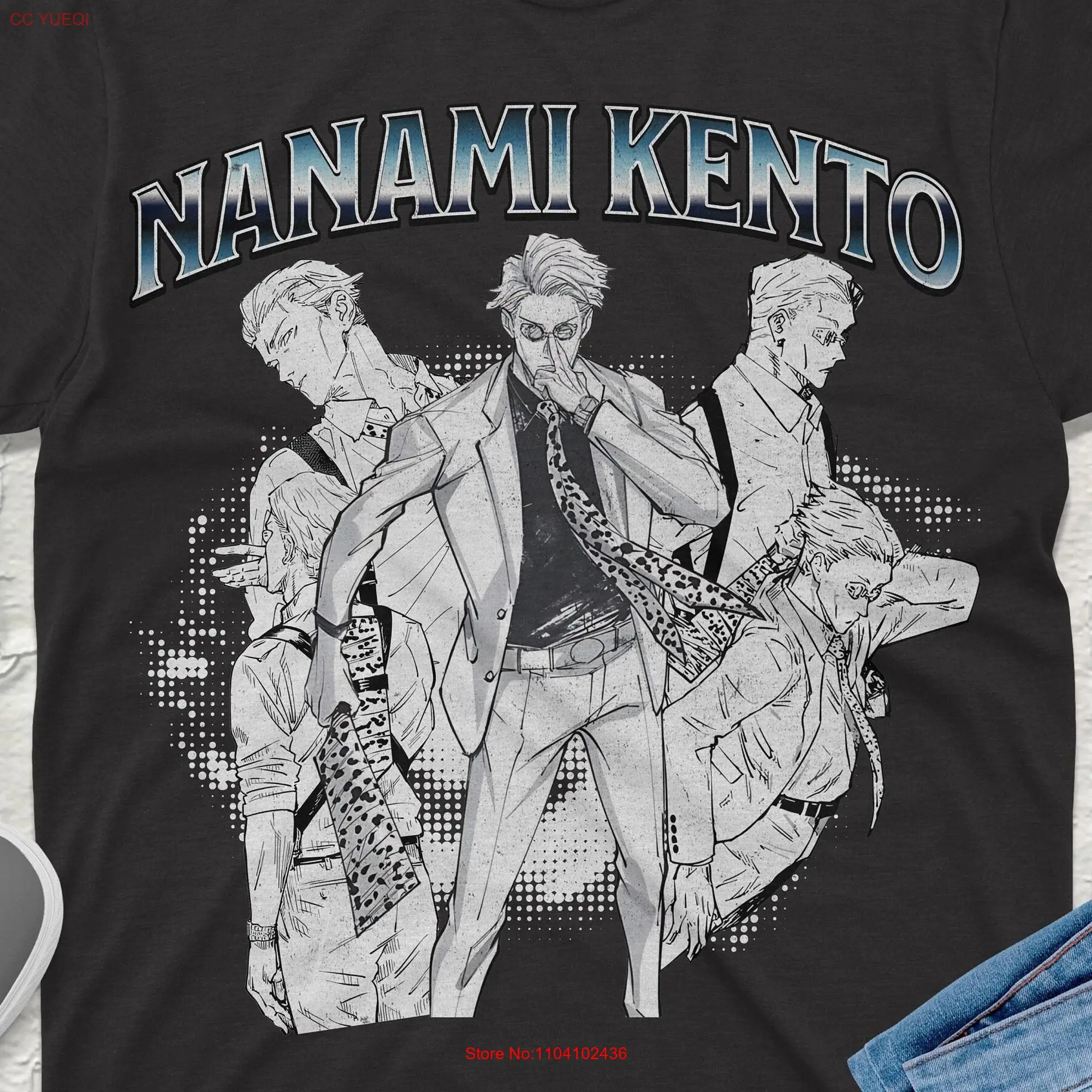 Camiseta Vintage Nanami Kento Jujutsu Kaisen, ropa de calle de primera calidad con tus personajes favoritos, perfecta